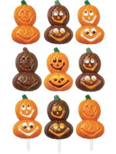 Smiling Pumpkins Chocolate Mould - Click Image to Close